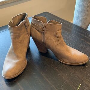 G by Guess Chunky Almond Toe Bootie